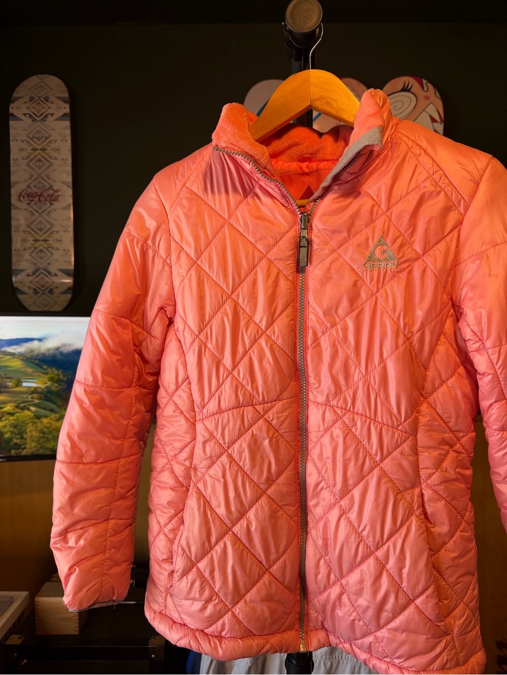 Gerry Weber Kids Quilted Baby Pink Puffer Winter Jacket
